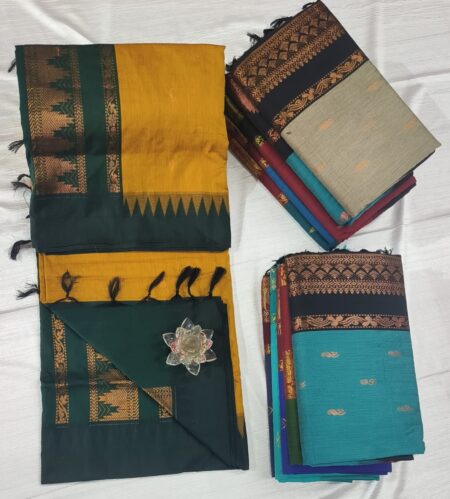Temple Design Saree