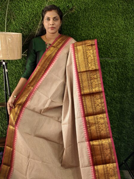 CHETTINAD CHECKED SAREE NF2502CN05