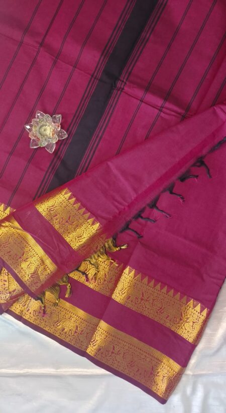 Kanchi Cotton Plain saree