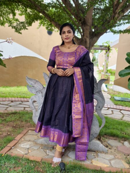 Sungudi Cotton Frock NF2507STF01