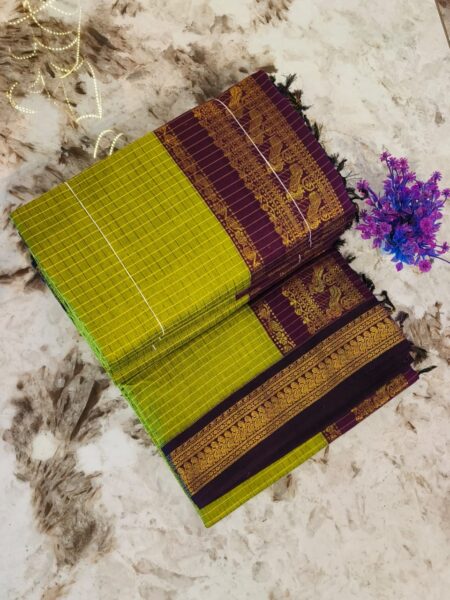 Kalyani Cotton Checked Saree NF2509KCC01