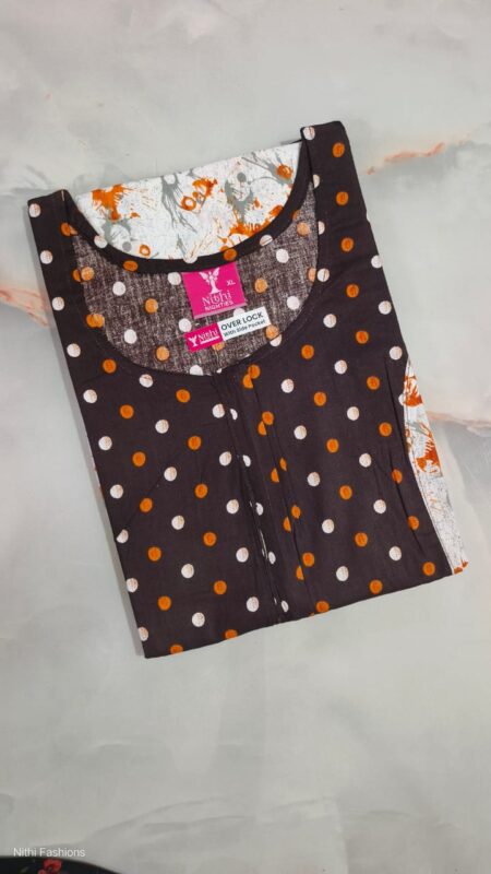 Pure Cotton Nighty NF2509PCN11 (with Zip)