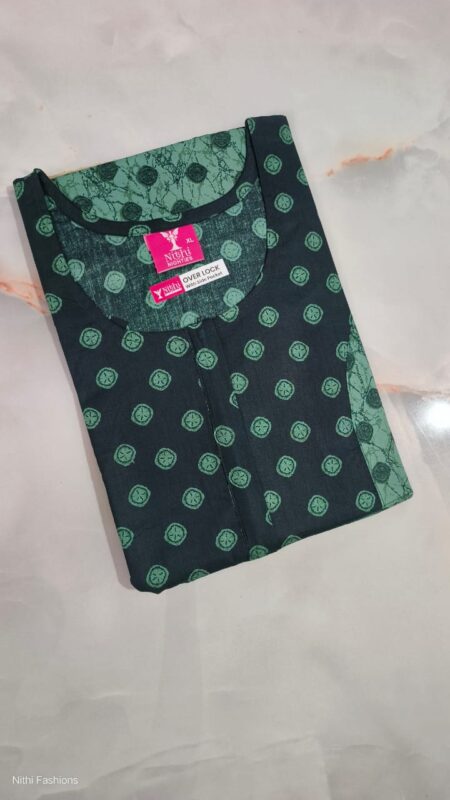 Pure Cotton Nighty NF2509PCN02 (with zip)