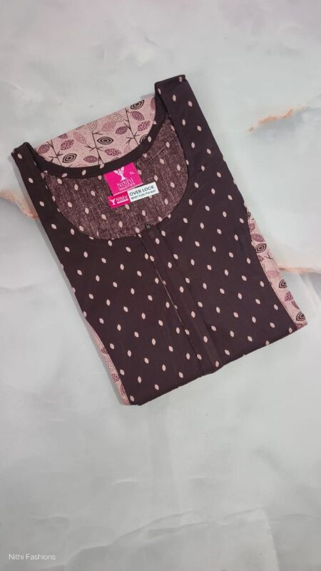 Pure Cotton Nighty NF2509PCN20 (with Zip)