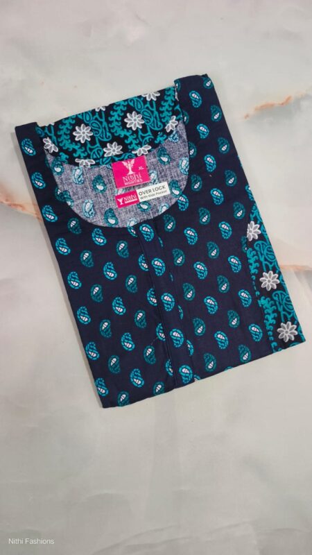 Pure Cotton Nighty  NF2509PCN04 (with Zip)