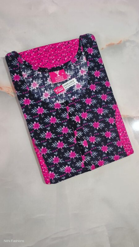 Pure Cotton Nighty NF2509PCN08 (with zip)