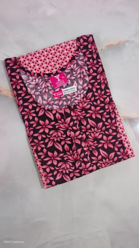 Pure Cotton Nighty NF2509PCN09 (with Zip)