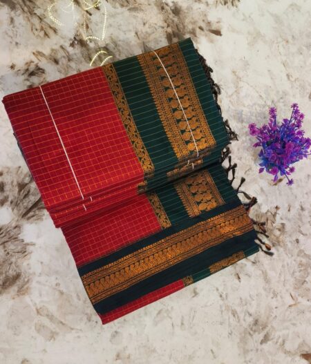 Kalyani Cotton Checked Saree NF2509KCC03