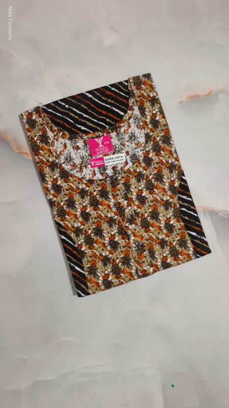 Pure Cotton Nighty NF2509PCN26 (with Zip)