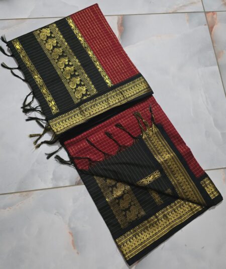 Kalyani Cotton Checked Saree NF2512KCC05