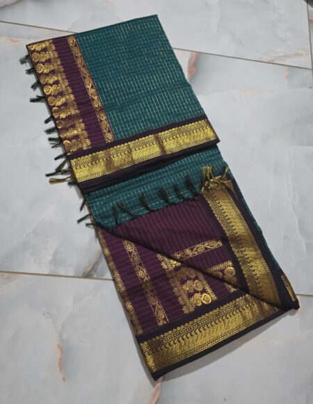 Kalyani Cotton Checked Saree NF2512KCC06