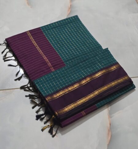 Kalyani Cotton Retta Pattu Border Saree NF2512KCRPB04